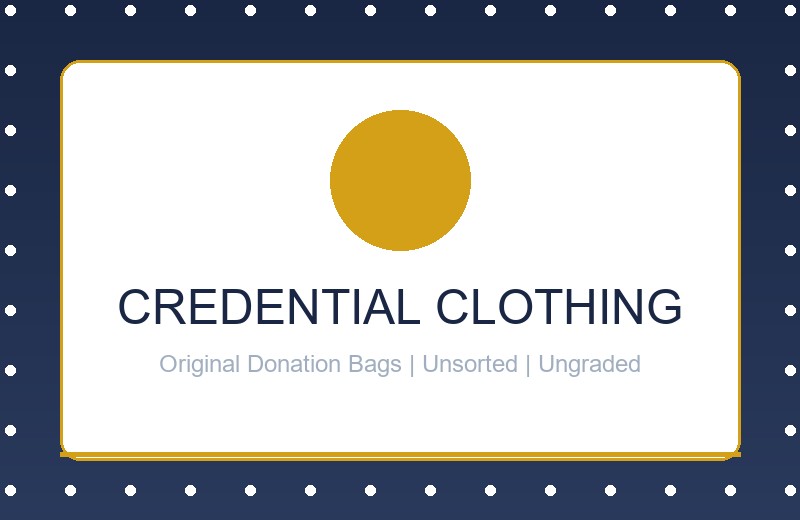 Credential clothing bales