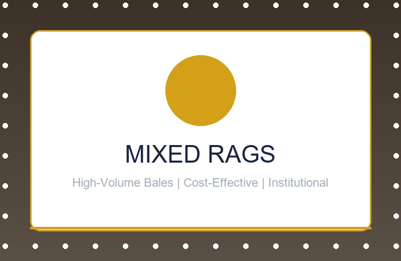 Mixed rags bales